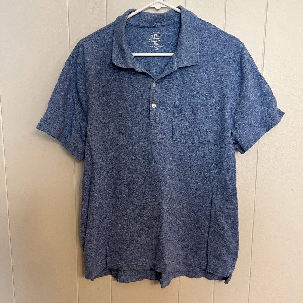 J.Crew stretch pique polo size‎ L